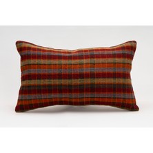 Kilim Wholesale El Yapımı Kilimden Yapılmış Vintage Kırlent Kılıfı, Yün, 30X50 cm