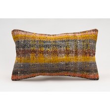 Kilim Wholesale El Yapımı Kilimden Yapılmış Vintage Kırlent Kılıfı, Yün, 30X50 cm
