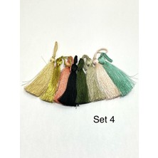 Floş Püskül / Seri Sonu / 8'li Set / 7 cm / Renkli