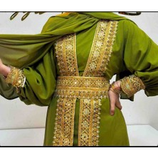 Yöresel Abaya Takımı Yeşil