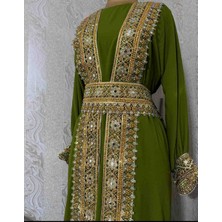 Yöresel Abaya Takımı Yeşil
