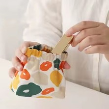 Makyaj Ped Kozmetik Seyahat Çantası Düzenleyici Organizatör Manyetik Kapama Su Geçirmez 13X13CM