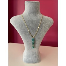 Vip Mavi Balık Kolye