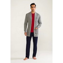 D's Damat 03004 5'li Triko Robdöşambr Damat Pijama Seti