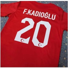 Türkiye Milli Takımı Euro 2024 F.e.r.d.i K.a.d.ı.o.ğ.l.u Deplasman Forması (Red)
