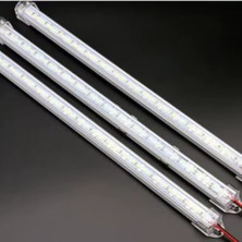 2 Adet Alüminyum Kasalı 5630 Bar LED 12 Volt Beyaz 50 cm Opak Karavan Tekne Otomobil SB-6551