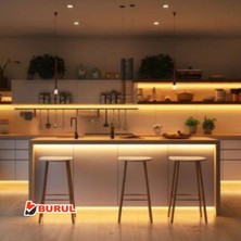 2.5 Metre Gün Işığı Şerit LED Işık Seti Butonlu Mutfak Tezgah Çalışma Masası Raf Işıkları SB-6556