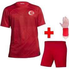Türkiye Euro 2024 Isimsiz Kırmızı Çocuk Forması 4'lü Set (Red)