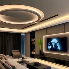 5 Metre Gün Işığı LED Işık Gizli Tavan Işık Bandı Aydınlatma Ev Oda Salon Tv Ünite Mutfak SB-6555