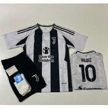 Juventuss 2024-25 Yeni Sezon Kenan Yıldız Iç Saha Çocuk Forması 4'lü Set (10)