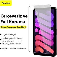 Baseus 0.3mm iPad Mini 6 (2021) ve Mini 7 (2024) Tempered Cam Ekran KORUYUCU-(1903) - ALVN4117-5848