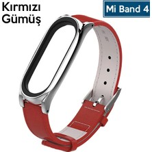 Mijobs Xiaomi Mi Band 5-4  Pu Deri Kayış KORDON-(1903) - ALVN1668-4642