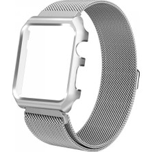 Ally Apple Watch 6-5-4 44MM Watch Ultra 49MM Metal Kayış Milano Loop+Metal Kılıf - ALVN5837-599