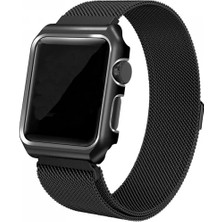 Ally Apple Watch 6-5-4 44MM Watch Ultra 49MM Metal Kayış Milano Loop+Metal Kılıf - ALVN5837-599