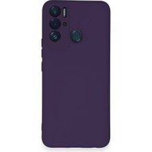 Tecno Pova Neo Kılıf Nano Içi Kadife Silikon - Mor - ALVN3774-5477