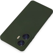 Realme C55 Kılıf Nano Içi Kadife Silikon - Koyu Yeşil - ALVN4955-8095
