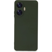 Realme C55 Kılıf Nano Içi Kadife Silikon - Koyu Yeşil - ALVN4955-8095