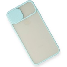 iPhone Xs Max Kılıf Palm Buzlu Kamera Sürgülü Silikon - Turkuaz - ALVN7763-5696