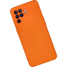 Oppo Reno 5 Lite Kılıf Nano Içi Kadife Silikon - Turuncu - ALVN8089-6157