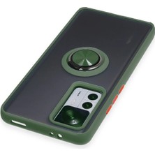 Xiaomi Mi 12T Pro Kılıf Montreal Yüzüklü Silikon Kapak - Yeşil - ALVN1099-7068