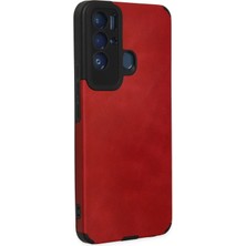Tecno Pova Neo Kılıf Loop Deri Silikon - Kırmızı - ALVN9352-5277