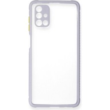 Samsung Galaxy M51 Kılıf Miami Şeffaf Silikon - Lila - ALVN9686-6793