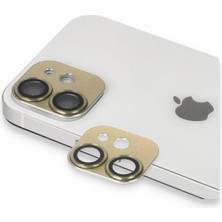 iPhone 11 Pers Alüminyum Kamera Lens - Gold - ALVN6783-5956