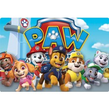 Deniz Parti Paw Patrol Dikdörtgen Pasta Yenilebilir Resim Baskı 28x19 cm