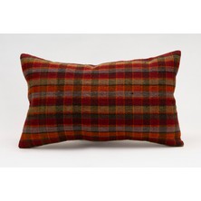 Kilim Wholesale El Yapımı Kilimden Yapılmış Vintage Kırlent Kılıfı, Yün, 30X50 cm