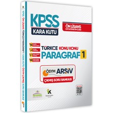 Kpss Önlisans/ortaöğretim Kara Kutu Türkçe Paragraf 3lü Altın Set Çıkmış Soru Bankası Dijital Çözümlü