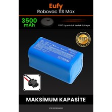 Robo- Mi Eufy Robovac 11S Max 3500MAH Robot Süpürge Bataryası - Gerçek Kapasite, Maksimum Güvenlik