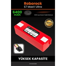 Robo- Mi Roborock S7 Maxv Ultra 6400MAH Robot Süpürge Bataryası - Koruma Katmanlı Batarya Teknolojisi