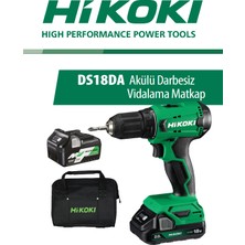 Hikoki DS18DA 18 V 5.0 Ah Akülü Darbesiz Vidalama Matkap