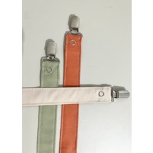 Mugasa -Bebek - Emzik Askısı -Emzik Zinciri  - 3lü Set - Hediyelik - Yeşil - Turuncu - Vanilya