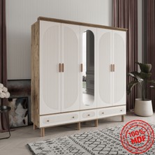 Soho 5 Kapaklı Aytaşı Gardırop Tamamı Mdf