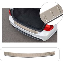 Volkswagen Golf 4 Hb Uyumlu 1998-2004 Krom Arka Tampon Üstü Koruma Paslanmaz Çelik