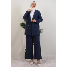 Giza Store Elvin Pantolonlu Takım Lacivert