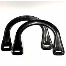 Plastik Çanta Sapı -1çift-Siyah -19CM-13CM