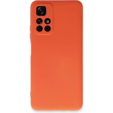 Xiaomi Redmi Note 11T Kılıf Nano Içi Kadife Silikon - Turuncu - ALVN8814-9201
