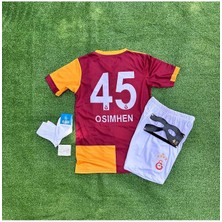 'gâlatâsarây 2024/25 Yeni 5 Yıldızlı V.îctor-O'sîmhen Parçalı Çocuk Forma 5'li Maske