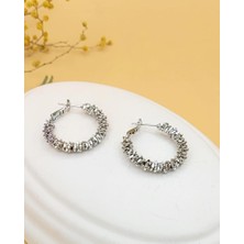 Işık Halkası Silver Küpe