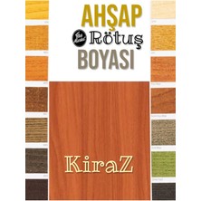 Ahşap Rötuş Boyası - Kiraz - 25ML , Fırçalı Cam Şişede Mobilya Masa Sandalye Sehpa Çizik Onarıcı