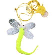 Yapışkanlı Duvara Asılan Kedi Oyuncağı Olta Kelebek