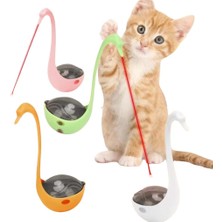 Kuğu Şeklinde Lazerli Kedi Oyuncağı