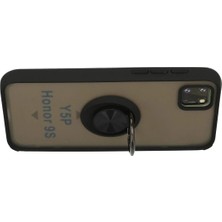Huawei Y5P Kılıf Montreal Yüzüklü Silikon Kapak - Siyah