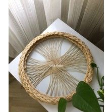 33 cm Çapında Rattan Çember Kalıp (44 Çubuk)– Bambu Sepet Örme Sabitleyici Tepsi Kalıbı -Kağıt Çubuklara Uygun Değil