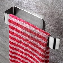 Paslanmaz Çelik Havlu Askısı ve peçetelik – Yapışkanlı, Deliksiz Montaj, Banyo & Mutfak Için Uygun