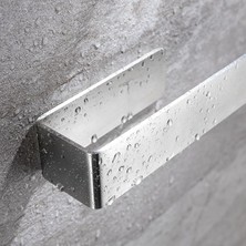 Paslanmaz Çelik Havlu Askısı ve peçetelik – Yapışkanlı, Deliksiz Montaj, Banyo & Mutfak Için Uygun