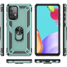 Samsung Galaxy A33 5g Kılıf Sofya Yüzüklü Silikon Kapak - Yeşil
