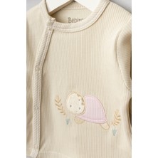 Bebitof My Baby Kumsal % 100 Coton 10 Lu Hastane Çıkışı Yeni Sevimli Kaplumbağa Dost Desenli 10077
